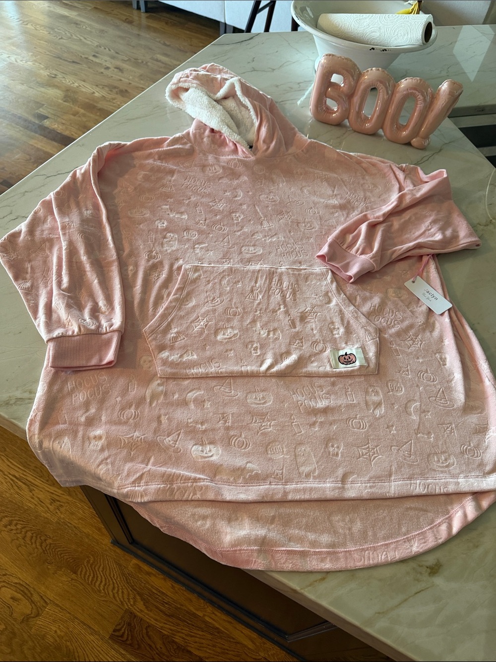 Cozy Pink Hooded Sleep Robe with Sherpa Lining